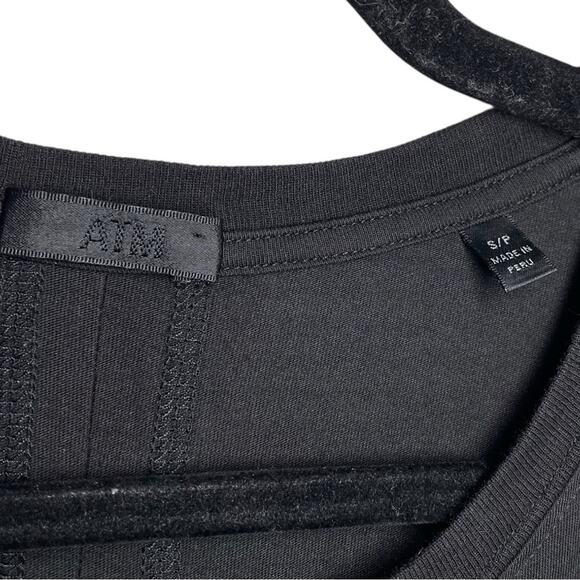 ATM Anthony Thomas Melillo Black Casual Cotton T-Shirt Maxi Dress - Small - Picture 6 of 9